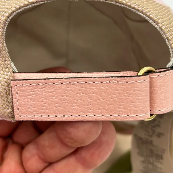 Women’s Gucci jumbo GG canvas, baseball hat in beige and pink size XL Italy - Picture 10 of 10